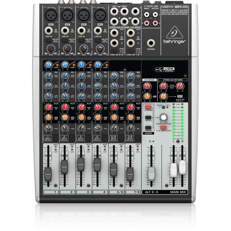 mixer behringer xenyx 1204 usb . mixer behringer 12 channel xenyx 1204 usb