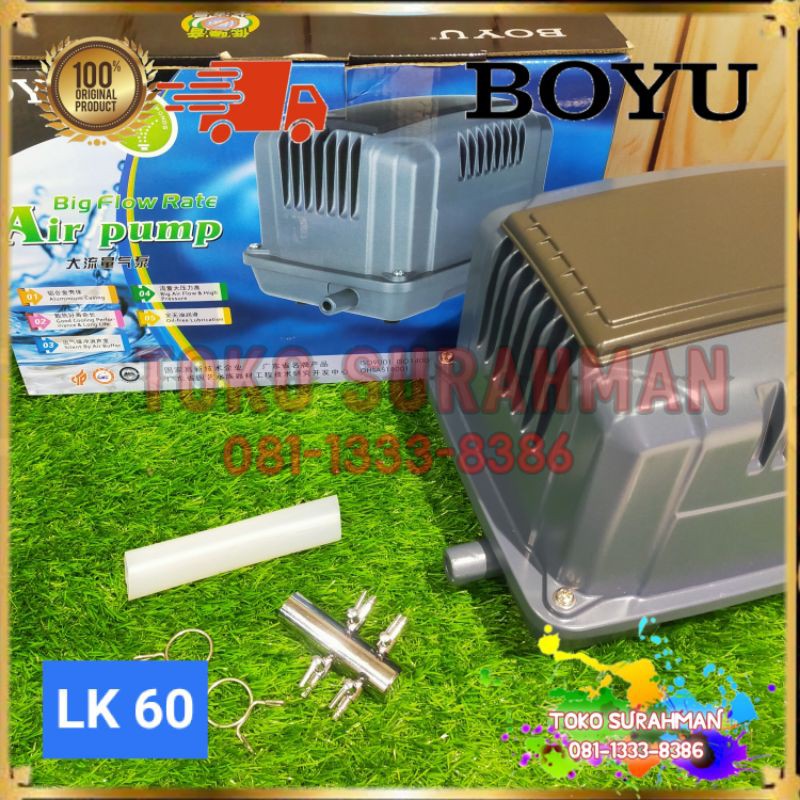 Boyu LK-60 Pompa Udara Big Flow untuk Akuarium dan Kolam