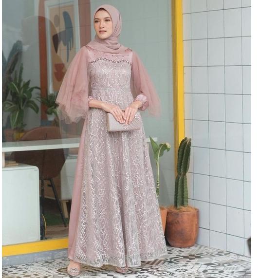 Recomended.. GAMIS LEBARAN 2022 LUNA DRESS GAMIS PESTA GAMIS KONDANGAN KEBAYA MODERN TERBARU GAMIS W