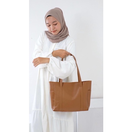 TOTE BAG 100rb DAPAT 3/ TAS KERJA/ Code SHOPER VERINA POCKET