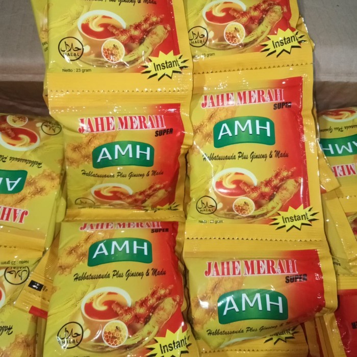 

MINUMAN JAHE MERAH - 1 SACHET - JAHE AMH - ORIGINAL - HABBATUSAUDAH - GINGSENG - MADU