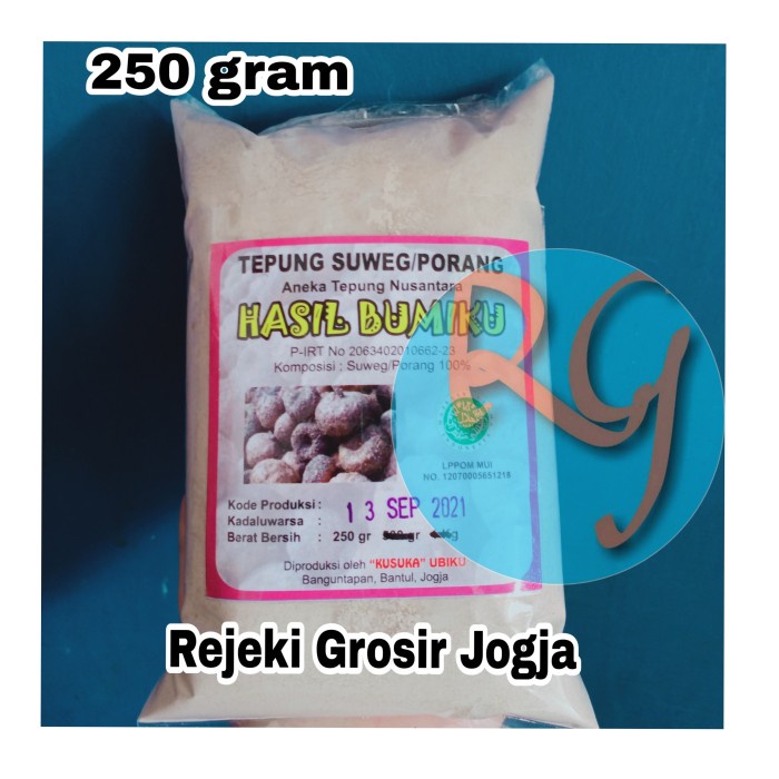 

TERBARU TEPUNG SUWEG/TEPUNG PORANG kemasan 250 GRAM