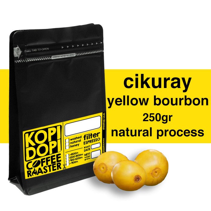 

Kopi Arabika Garut Cikuray Yellow Bourbon Natural 250gr Papandayan - Biji Utuh