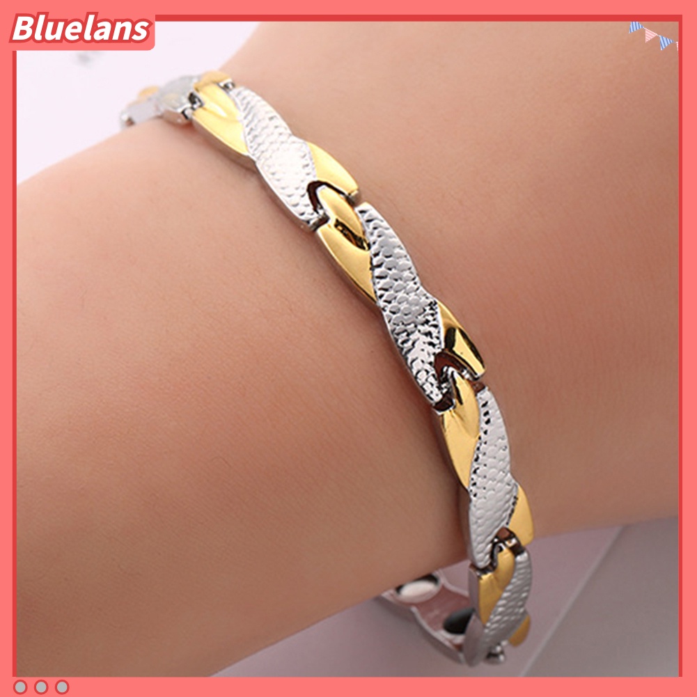 Bluelans Gelang Terapi Penyembuhan Energi Magnetik Model Putar Untuk Unisex