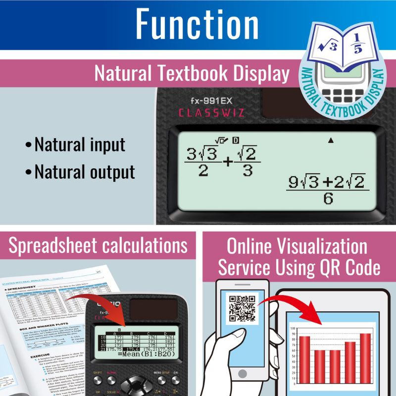 Kalkulator Scientific Casio FX 991EX Kalkulator Ilmiah Original