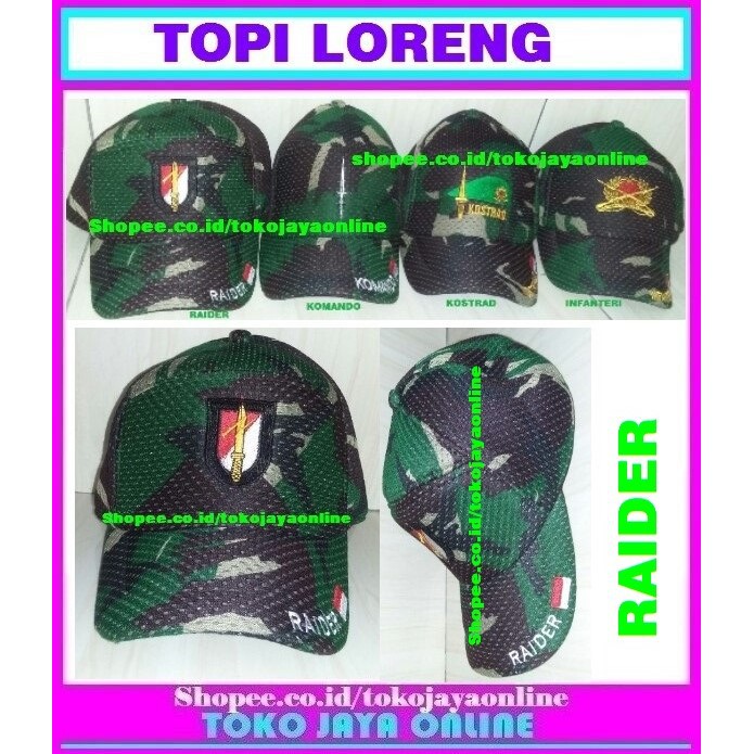 TOPI LORENG RAIDER