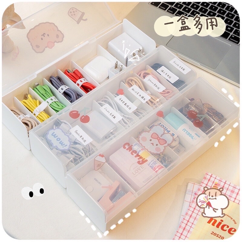 cable organizer cute storage box tempat penyimpanan serbaguna