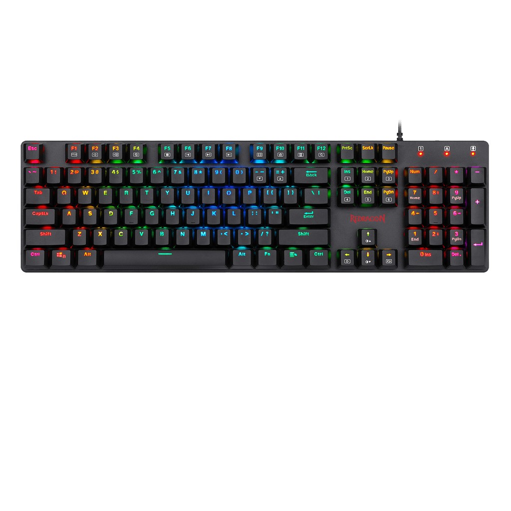 Keyboard Gaming Mechanical Redragon Wired usb Macro program Low Profile switch RGB SHRAPNEL K589RGB