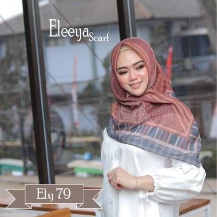 HIJAB SEGIEMPAT PRINTING DIGITAL REQUEST MOTIF - SIZE  &amp; NAMA || Eleeya Scraf