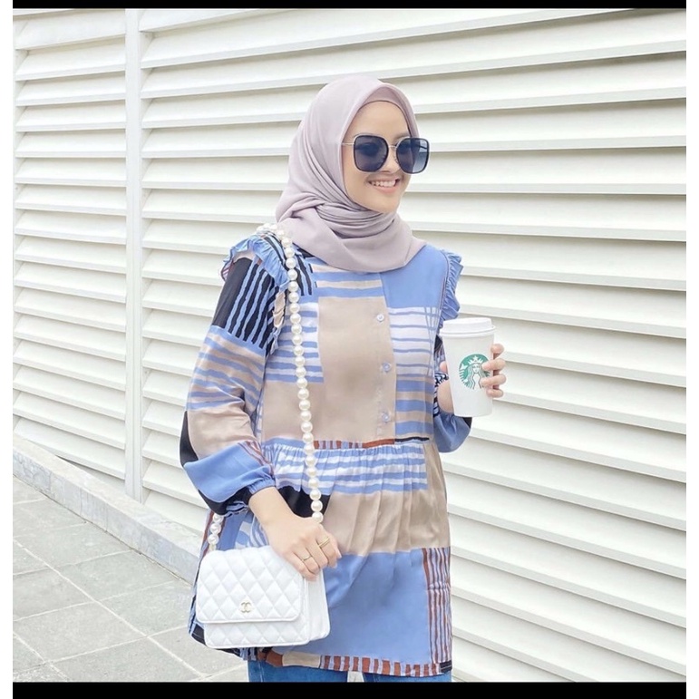 VANILLA HIJAB - DORIS BLOUSE - MIAMI SIZE XL