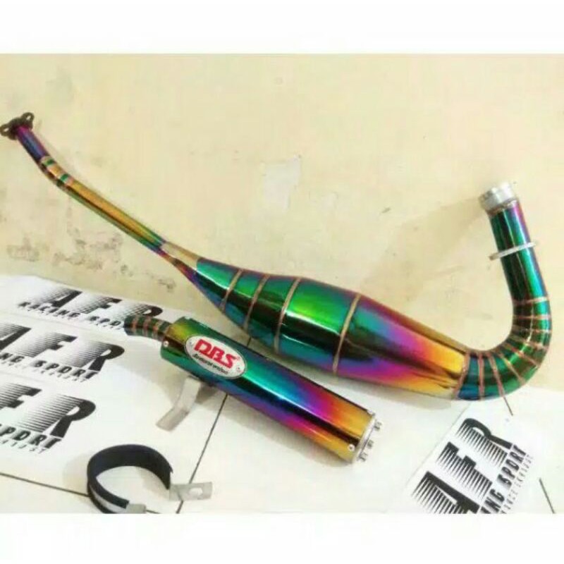 knalpot ninja R RR SS rainbow pelangi DBS