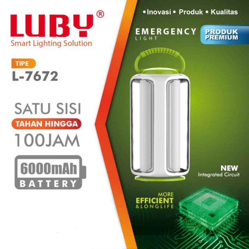 Lampu Emergency Luby L 7672 | L-7672 | L7672 Lampu Darurat