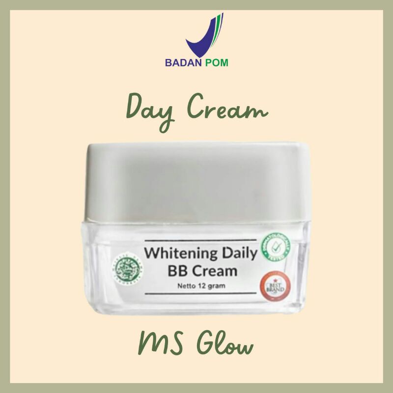 MS Glow Day Cream / Krim Siang MS Glow / Whitening Day Cream / Whitening Daily BB Cream / Acne Daily