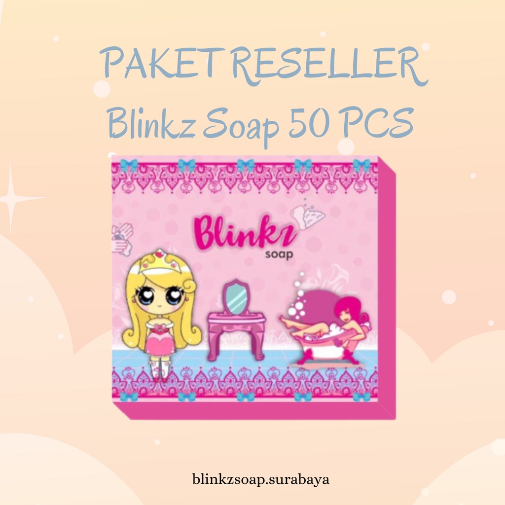 PAKET RESELLER 50 Pcs Blinkz Soap BPOM Sabun Pencerah Badan dan Wajah