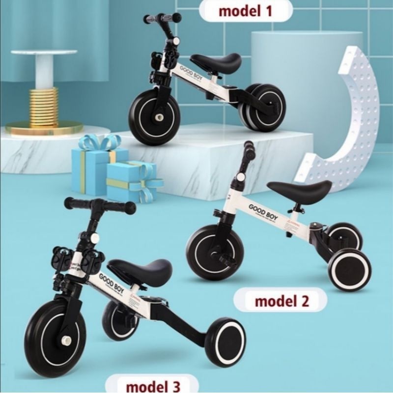 Jual Mini Balance Bike 3 in 1 Tricycle sepeda anak Good Boy Indonesia