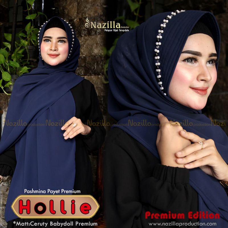 Jilbab Pashmina Instan Ceruty Tali Hollie Ori Nazilla