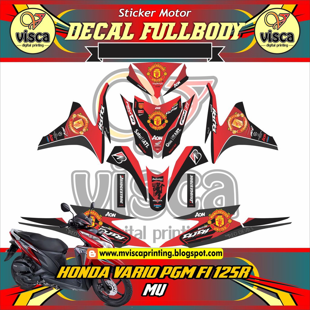 DECAL VARIO PGM FI 125 STIKER MOTOR FULL BODY VARIO PGM FI 125R MU