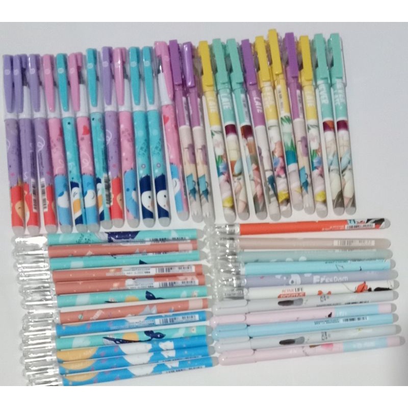 

1pack/12pics pulpen bisa di /pen gel hapus /erasable lucu LOVEIN