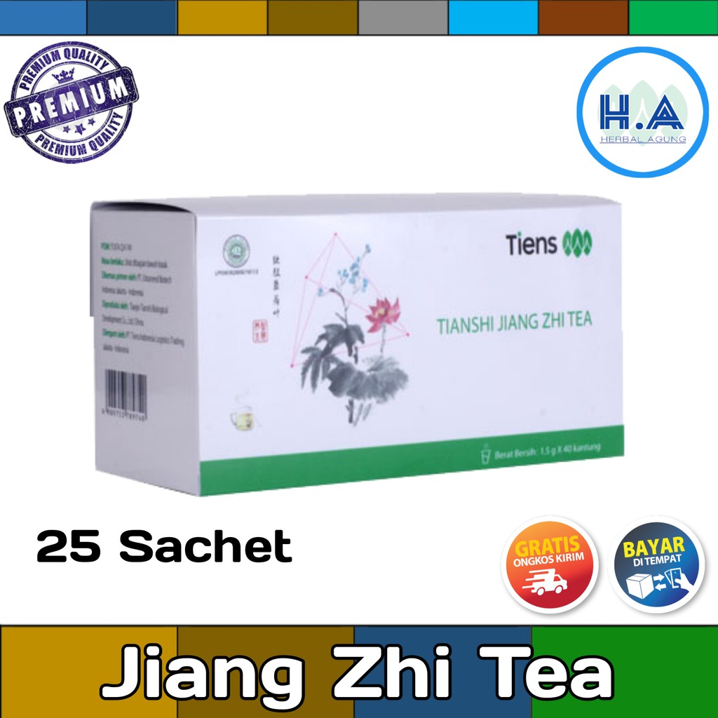 Tianshi Jiang Zhi Tea | Teh Pelangsing / Asam Urat / Kolesterol / Rematik Kemasan 25 Sachet