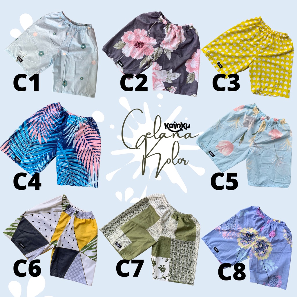 Celana Pendek Kolor &quot;PREMIUM QUALITY&quot; UNISEX PRIA WANITA LAKI LAKI PEREMPUAN KATUN PREMIUM
