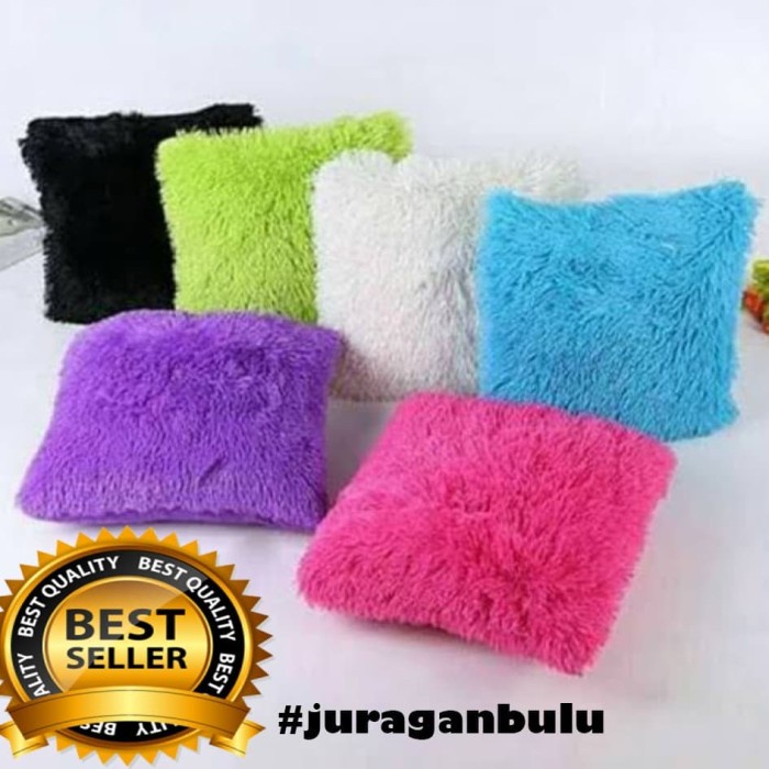 Sofa-Bantal- Bantal Bulu Rasfur - Putih -Bantal-Sofa.