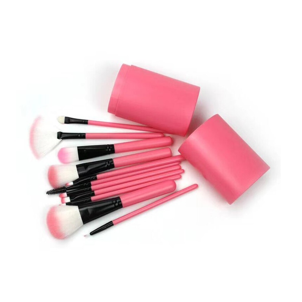 Kuas Make up Isi 12 Pcs Tabung Make Up Brush Tabung