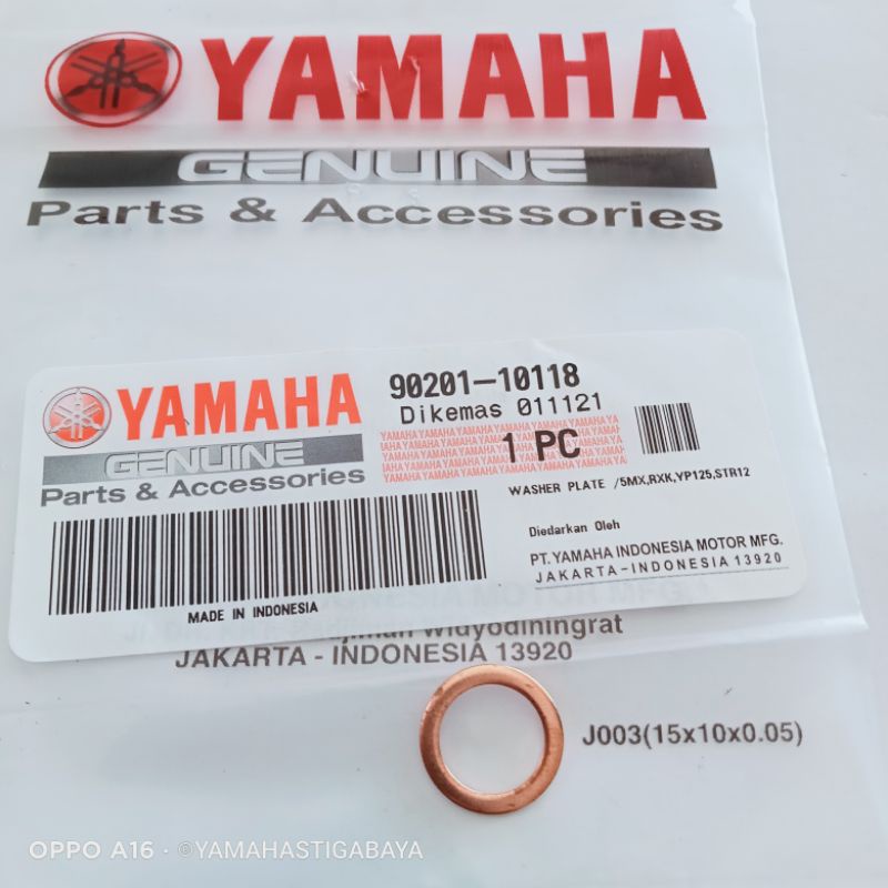 ring baut selang rem cakram f1zr gaket baut selang rem Yamaha Mio original
