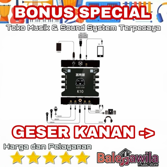 {suhadistore} Soundcard Sound Card Audio Interface XOX KS108 KS 108 KS10 Original Limited