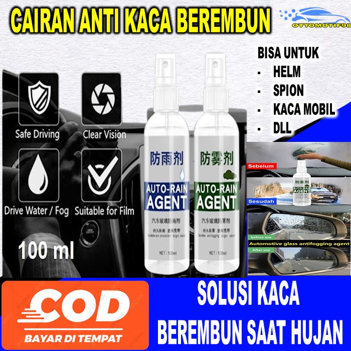 Cairan Spray Pembersih Poles Coating Anti Fog Jamur Air Hujan Kabut Embun Kaca Helm Helem Spion Jend