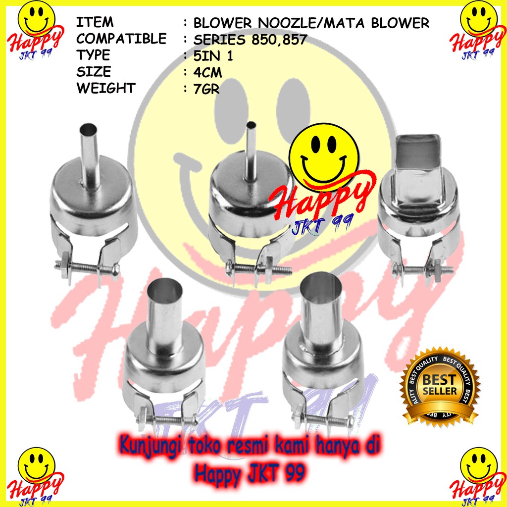 [ HAPPY JKT 99 ] MATA BLOWER NOZZLE NOOZLE YIHUA 857 850 (5  IN 1)