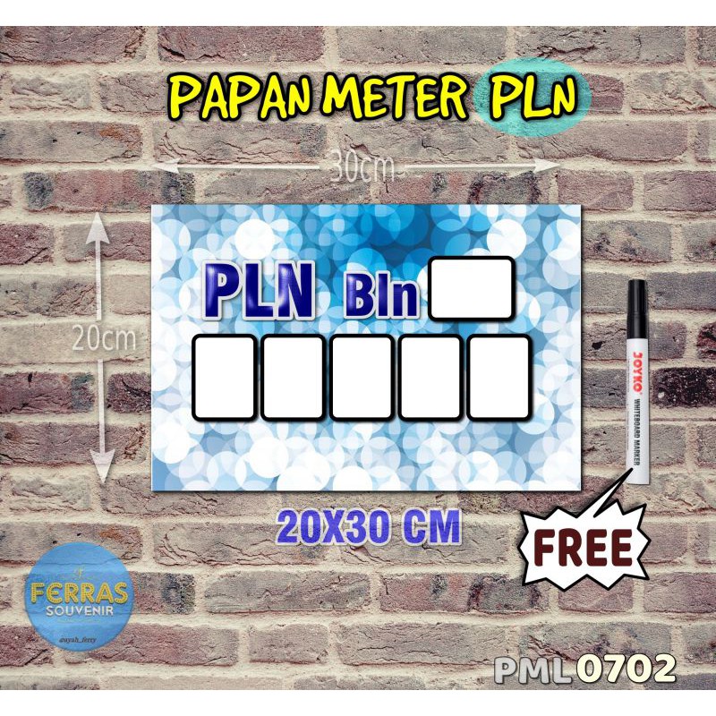 

Ferras Papan Meter Listrik PLN PAM motif Unik - Pastel 02