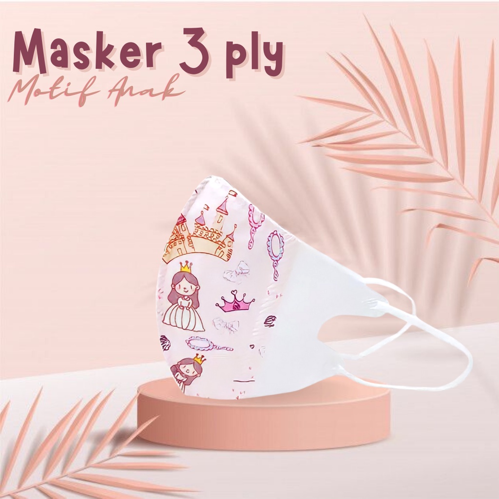 HARGA PROMO!!! MASKER ANAK KIDS DUCKBILL 3PLY 1 BOX 50