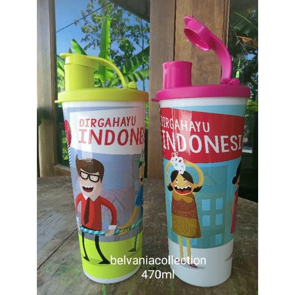 Tupperware fun tumbler indonesia 470ml 1pcs botol minum anak tupperware