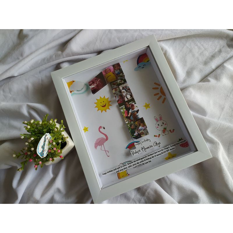gift foto ulang tahun 3D kado foto bingkai