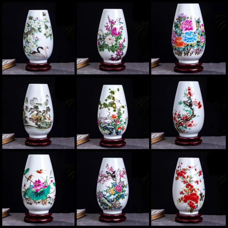 Vas Keramik Antik Cina Vas Porcelain Jing De Chen Unik Antik