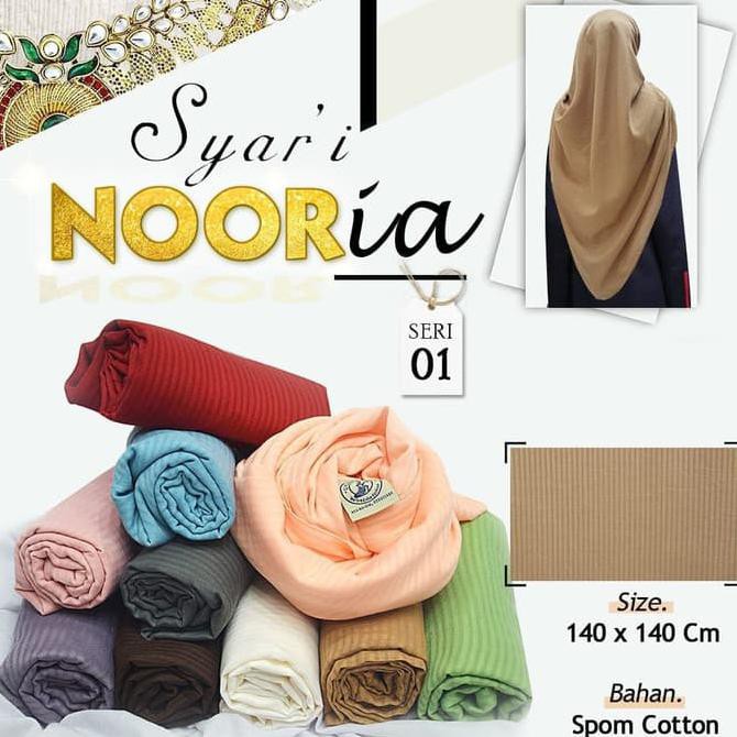 Open Order Kerudung Segi Empat Syar'i NOORIA UMAMA Scarf Hijab Jilbab Syari Grosir