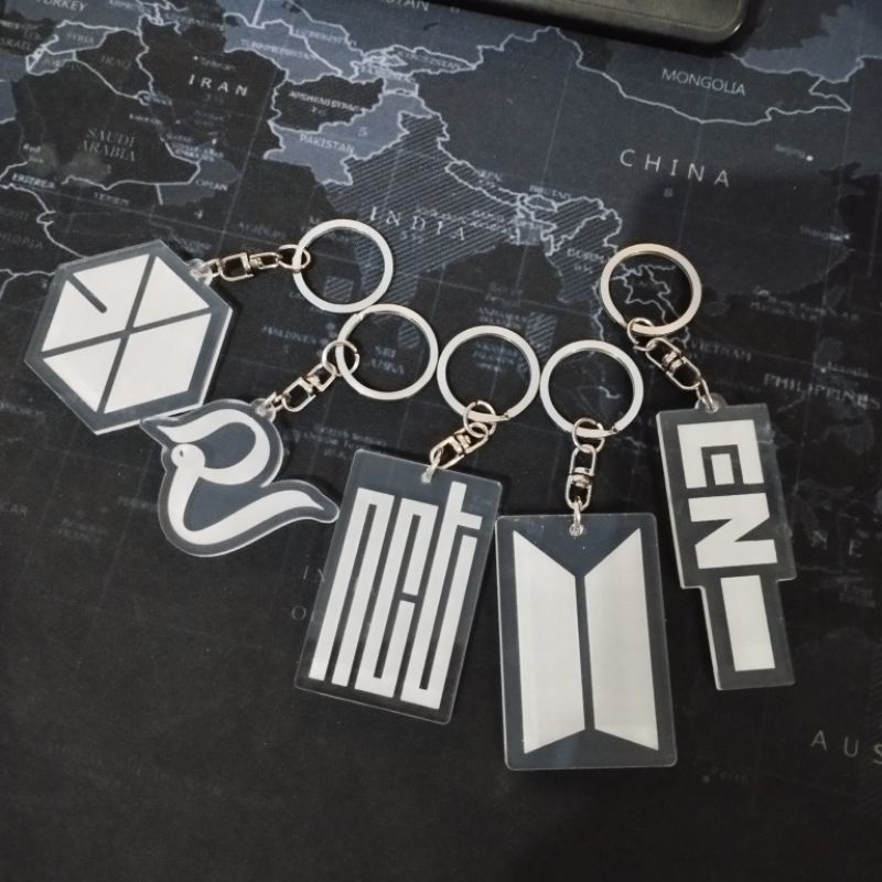 Gantungan Kunci Kpop Logo Akrilik I Kpop Keychain Merchandise Acrylic Murah