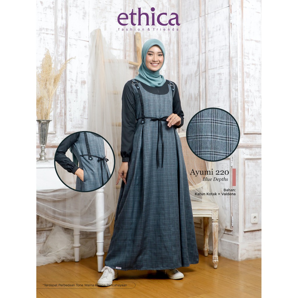 Gamis Ethica Ayumi 220  Blue Depths