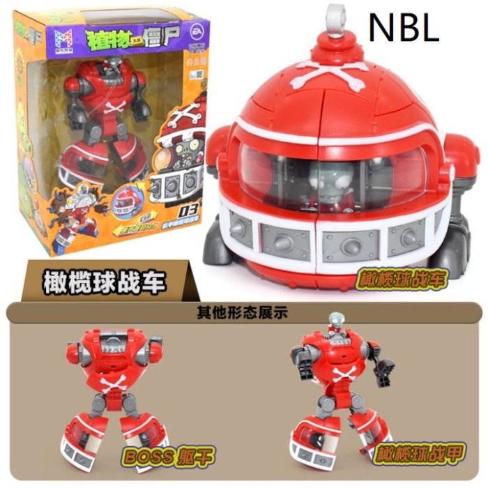 J3 - Mainan Plants vs Zombies Toys Deformation Robot King Kong Zombie