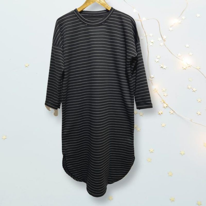 Dress Midi Waffle Uniqlo,Midi Dress Uniqlo,Dress Waffle Import,Dress Midi