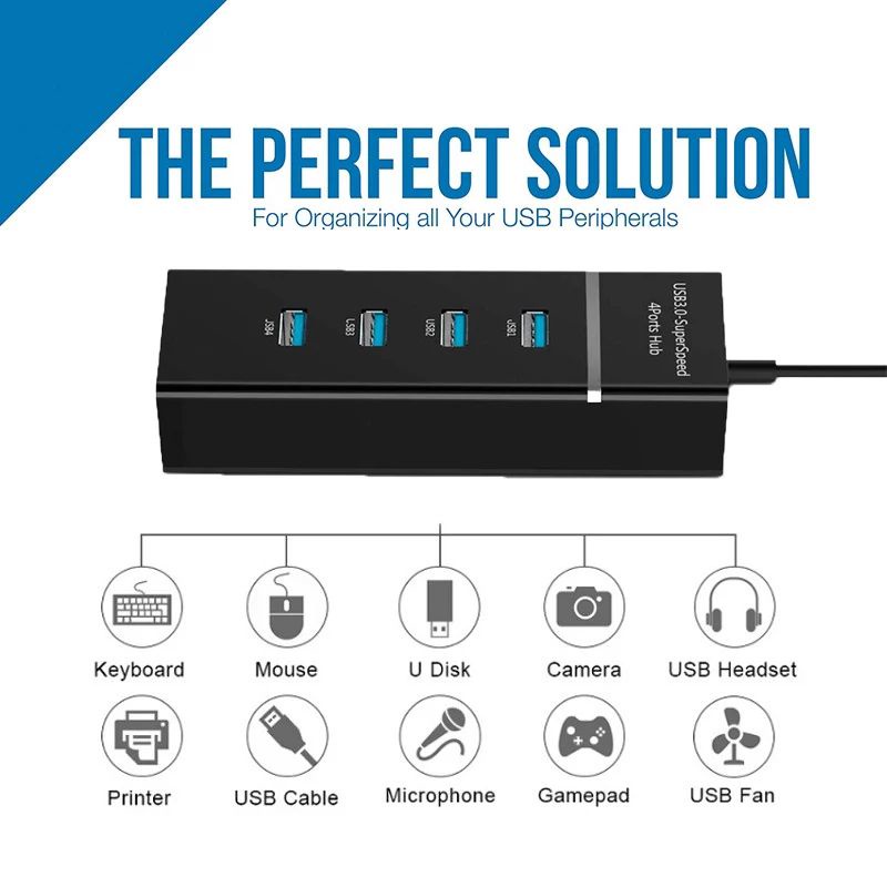 USB Hub 3.0 Super Speed 4 Port