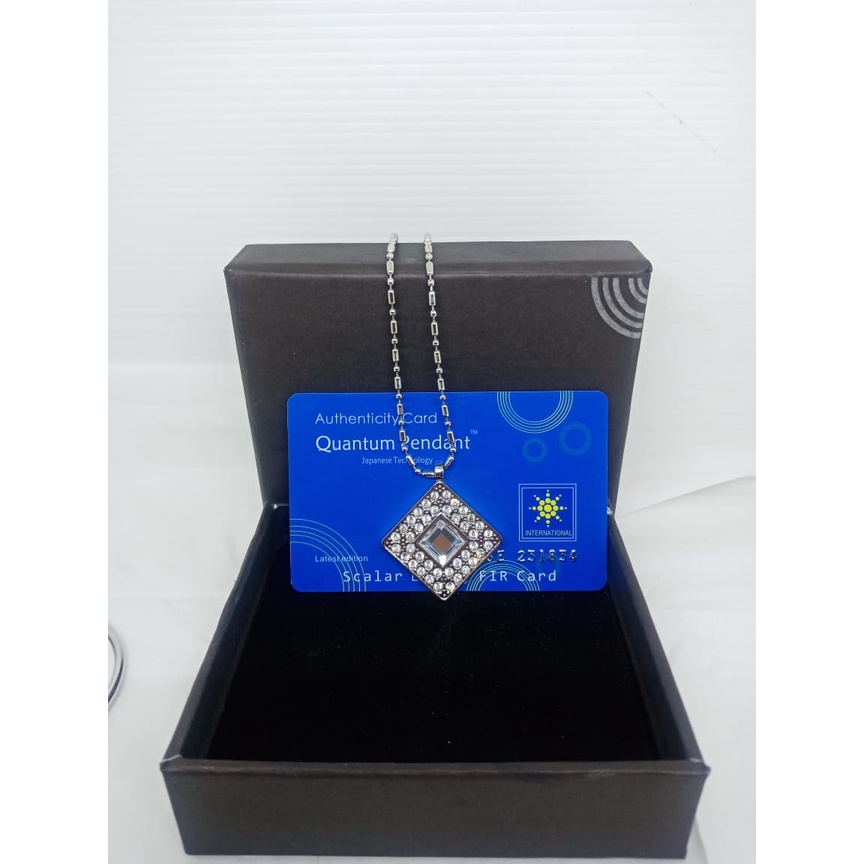 Kalung Quantum Science Energy Pendant Necklace / Kalung Liontin Terapi Kesehatan Magnetic Pendant / Kalung Bio Glass Energi / Kalung Therapy Kesehatan Bio Glass