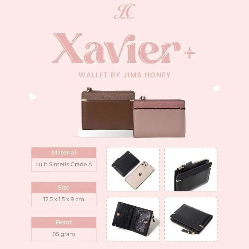 Xavier Wallet Plus / Dompet Lipat / Dompet Jims Honey