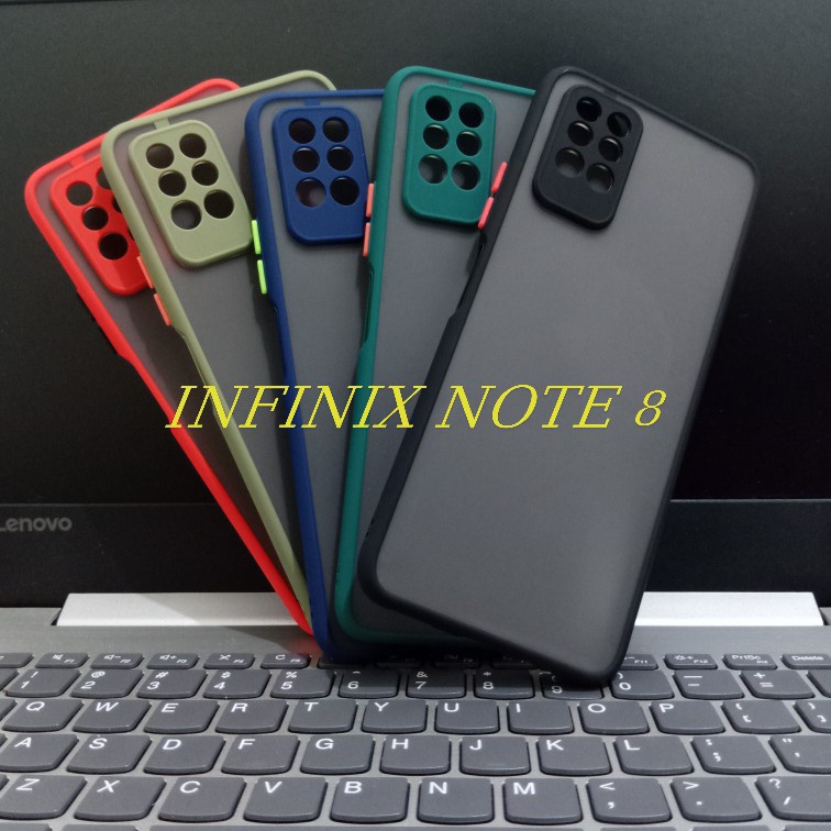 INFINIX NOTE 8 Case Dove Matte Mychoice Transparan Slim Case Fuze Macaron