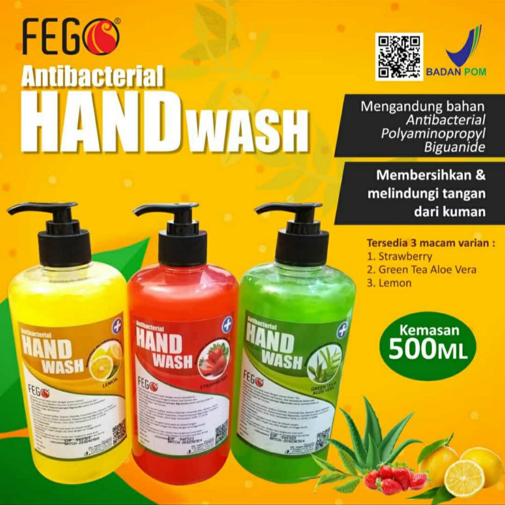 FEGO HAND SOAP HAND WASH SABUNCUCI TANGAN 500 ML
