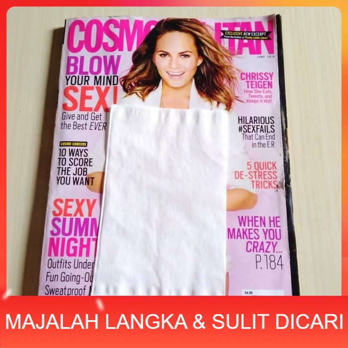 Majalah COSMOPOLITAN IMPORT Jun 2014 CHRISSY TEIGEN Langka