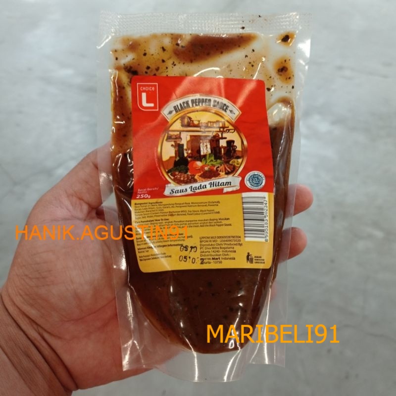 Choice L Saus Black Pepper 250Gr Choice L Saus Lada Hitam Choice L Saos Lada Hitam 250Gr MB91