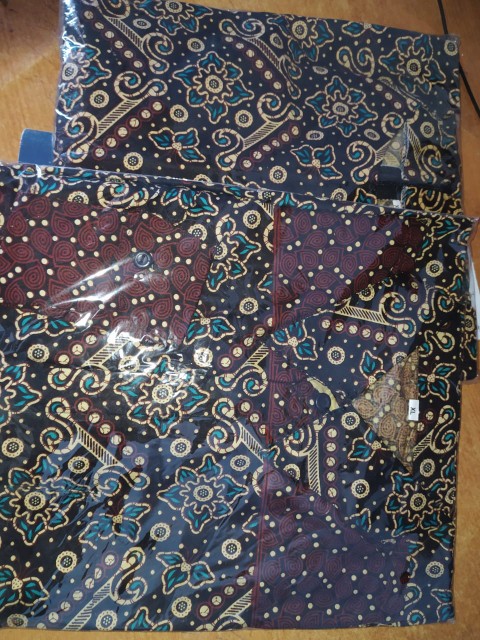 Kemeja Batik Pria Lengan Panjang Size M L Xl Xxl Bswart Batik Mataram