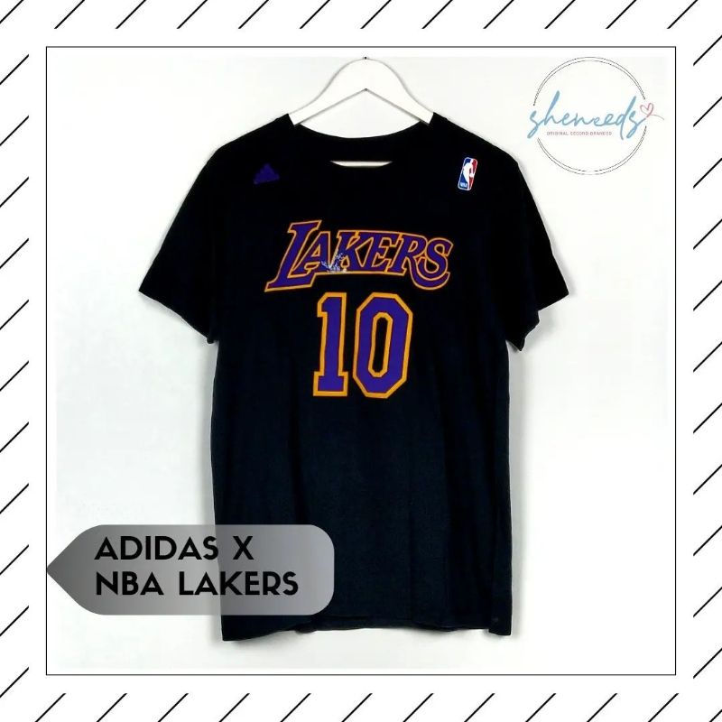 Adidas X NBA Lakers Tshirt Original Kaos Second Preloved Thrift Shop Bandung