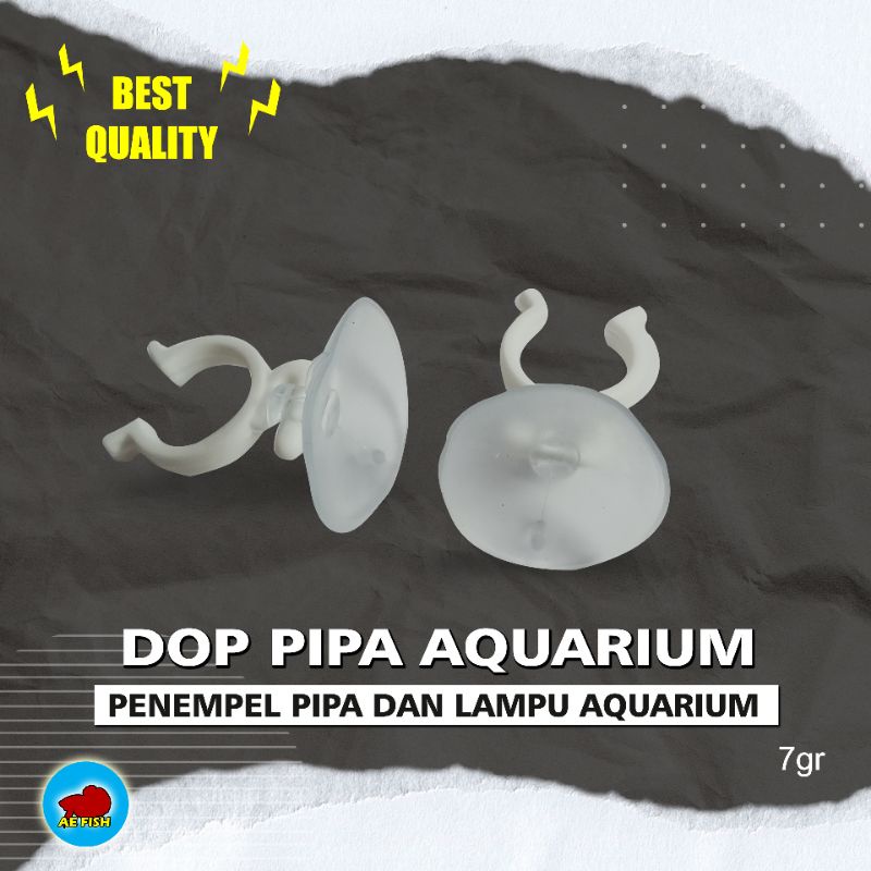 3pcs Dop Pipa dan lampu aquarium penempel pipa filter pompa aquarium pada kaca